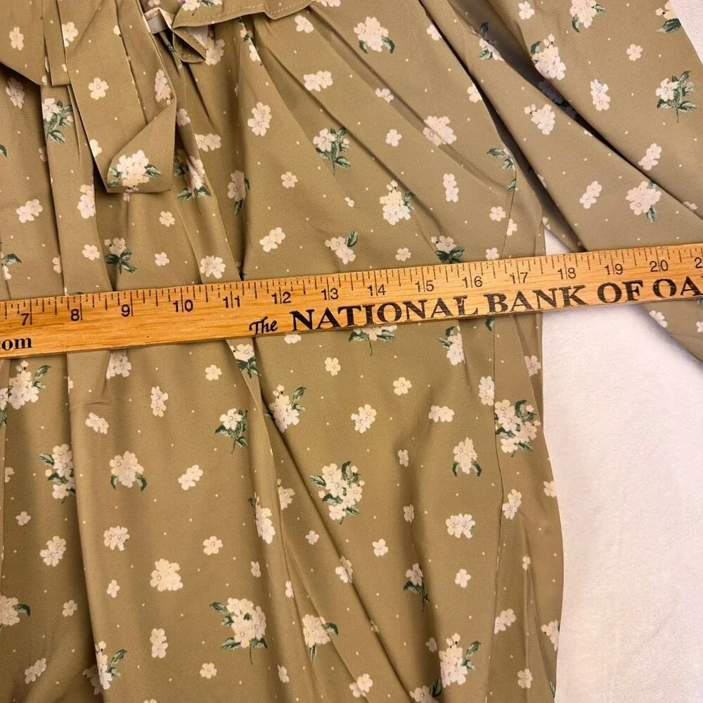 WeWoreWhat Green Floral High-Low Ruffle Maxi Dress Size S Feminine Cottagecore - Picture 8 of 13